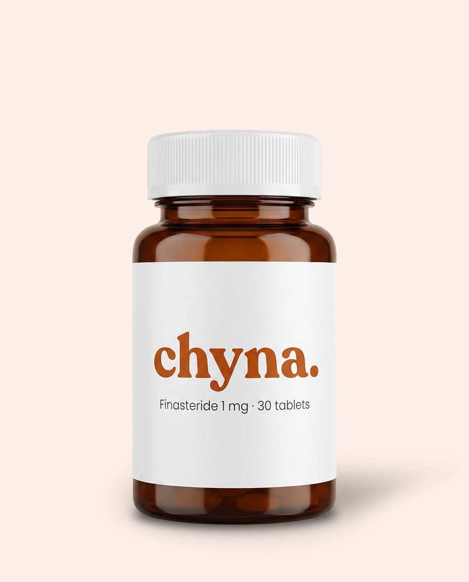Finasteride 1 mg, dispensed by Chyna's pharmacy partner