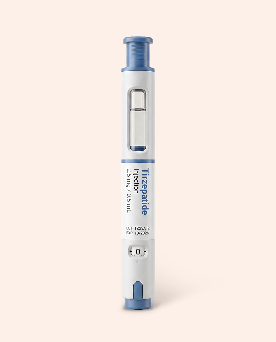 Tirzepatide 2.5 mg injector pen — dispensed by Chyna's pharmacy partner